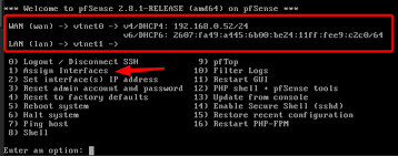 CLI pfSense