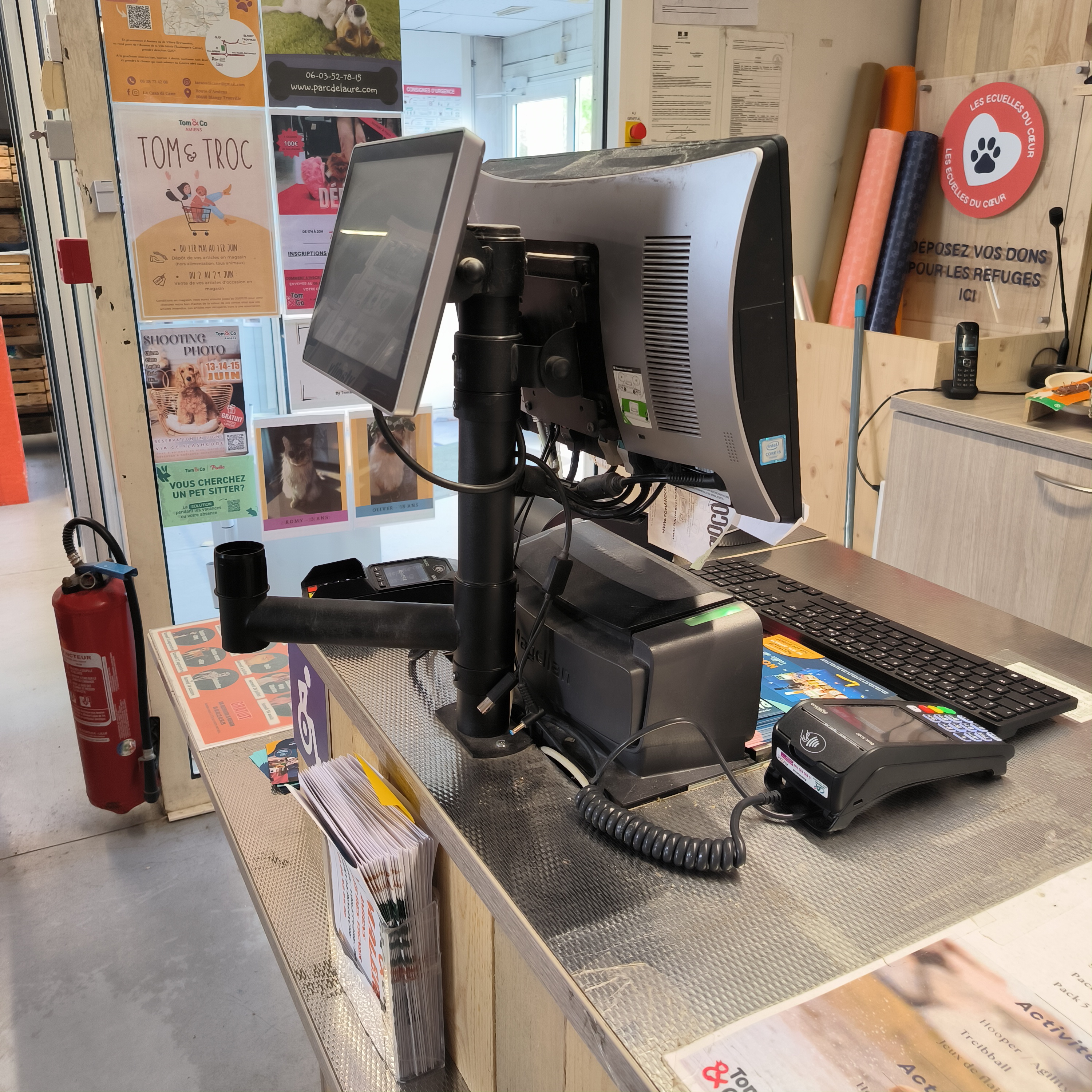 Système de caisse en magasin